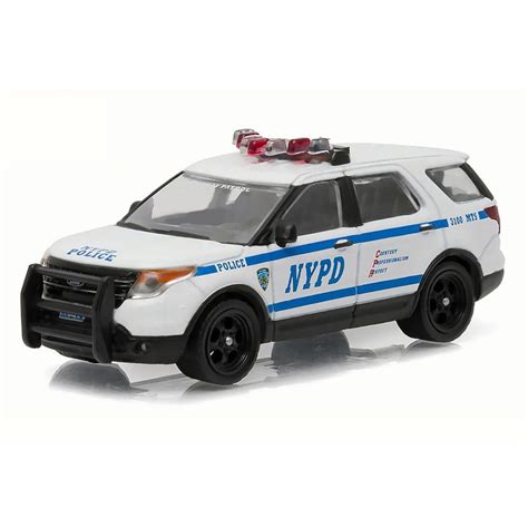 nypd  ford police utility interceptor greenlight   scale diecast model toy car