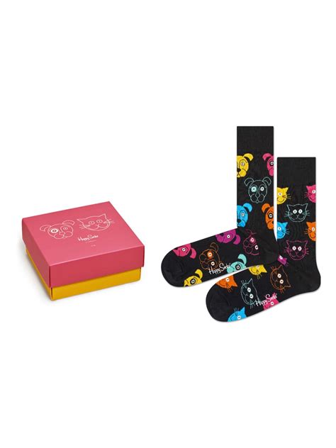 happy socks happy socks womens cat  dog socks gift box  pack walmartcom walmartcom