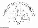 Coloring Turkey Thanksgiving Happy Pages Kids Color Printable Cute Perfect These sketch template