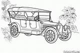 Coloring Pages Cars Antique Packard Twin Six Printable Print Kids Colorkid Vehicles Silhouettes sketch template