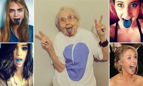 stick your blue tongue out for grandma betty s instagram daily mail online
