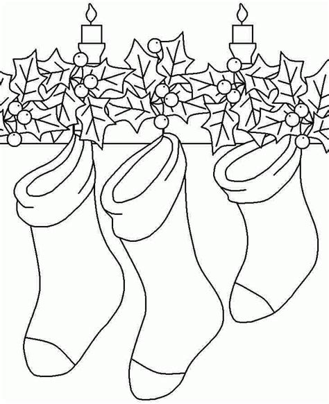 printable christmas stocking coloring pages printable word searches