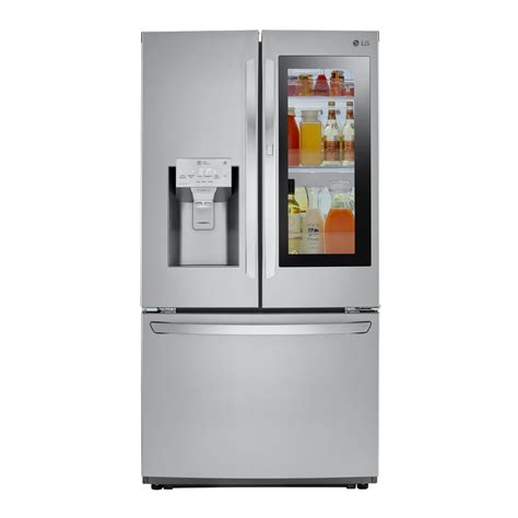 lg electronics  cu ft  door french door smart refrigerator  instaview door  door