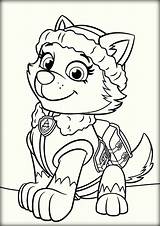 Everest Patrol Paw Coloring Pages Getcolorings Color Printable sketch template