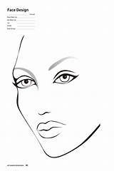 Makeup Charts Maquillage Mua Vidalondon Facechart Coloring олівцем портрет sketch template