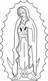 Guadalupe Virgen Mary Maria Edwiges Virgencita Colorir Traditions Madonne Tudodesenhos Immaculate Comunion Bordar Diablitos Calaveras Repujado Sacre Religiosos Señora sketch template
