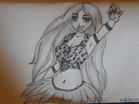 Anime Katy Perry Roar Drawing By Crochetamommy