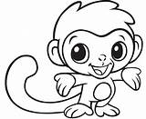 Coloring Pages Monkey Monkeys Printable sketch template