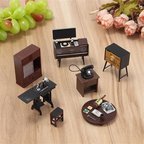 buy pcsset wooden diy  simulation miniature dollhouse furniture mini