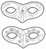 Carnevale Maschere Stampare Maschera Italiane Rosaura sketch template