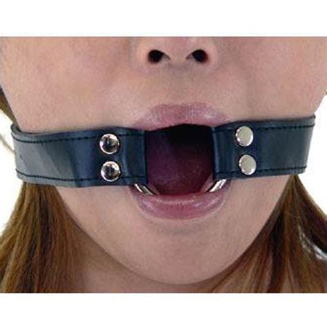 Sexy O Ring Mouth Open Gag Head Harness Fixation Fancy Dress Costume