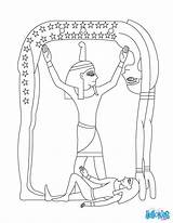 Egyptian Shu Deity sketch template