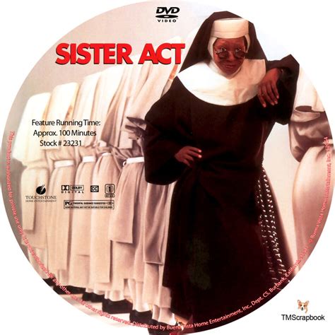 sister act dvd label   custom
