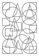 Formes Géométriques Nommer Compter sketch template