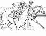 Pferde Effortfulg Derby Ausmalen Cheval Getcolorings sketch template