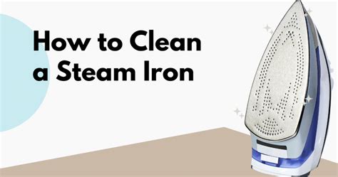 clean  steam irons soleplate  unclog steam holes tidy diary
