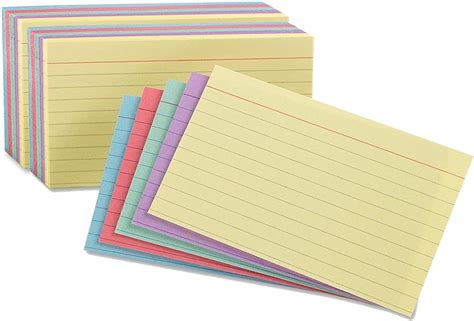 colored index cards ruled     packs    amazon