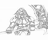 Death Pages Darksiders Coloring Ii Weapon Whispering Dragon Template sketch template