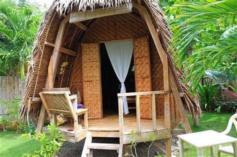 native filipino cottage   resort  bohol bamboo house bamboo