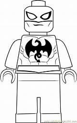 Lego Fist Iron Coloring Coloringpages101 Pages sketch template