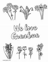 Mothers Printable Pages Coloring Grandma Draw Posters sketch template