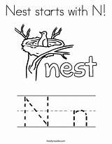 Nest Starts Twisty Lettering sketch template