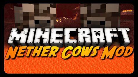 minecraft mod review nether cows mod  worst mod  youtube