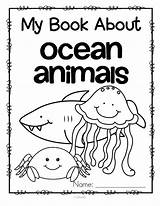 Ocean Coloring Animals Pages Theme Sea Activities Preschool Printables Book Activity Kindergarten Printable Worksheets Animal Color Fish Preschoolers Oceans Pre sketch template