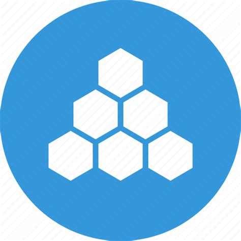 company structure hierarchy honeycomb structure icon