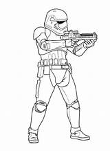 Coloring Stormtrooper Pages Wars Star Popular sketch template