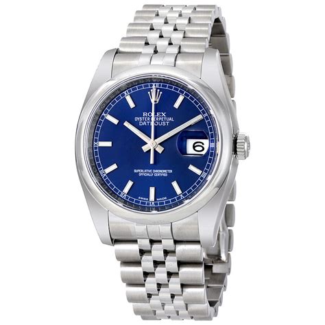 rolex datejust  blue dial stainless steel rolex jubilee automatic men