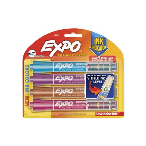 expo dry erase markers ink indicator chisel