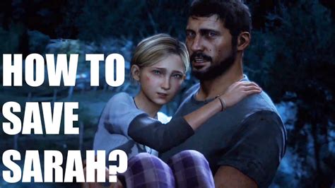 how to actually save sarah the last of us alternate scene youtube