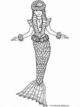 Mermaid Coloring Pages Puppet sketch template