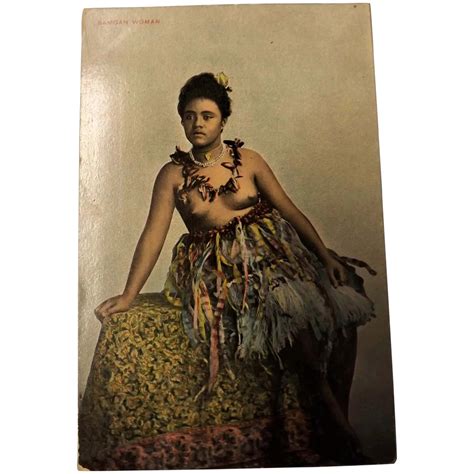 Early 1900 S Postcard Samoan Woman Antique Goodies Ruby Lane