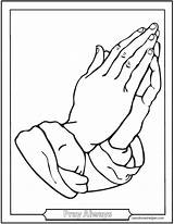 Praying Coloring Rosary Hands Pages Catholic Printable Hand Beads Color Jesus Children Print Prayer Dots Connect Colouring Template Boy Sheet sketch template