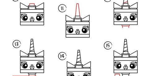 how to draw lego unikitty easy drawing step by step