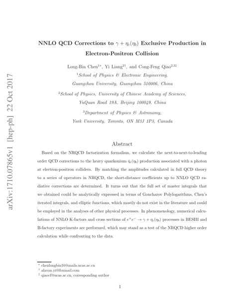 nnlo qcd corrections  gamma etacetab exclusive production  electron