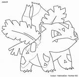Ivysaur Pokemon sketch template