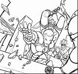 Giant Coloring Pages Getcolorings Iron sketch template
