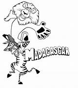 Madagascar Coloring Pages Marty Coloringpages1001 Alex Kids Coloriage Fun sketch template