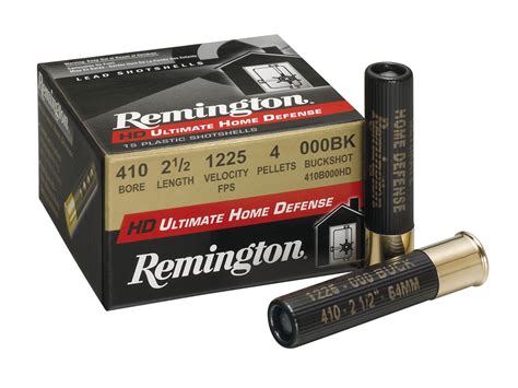 Remington Hd Ultimate Defense Ammo 410 Bore 2 1 2 000 Buckshot 4