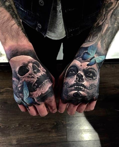 frighteningly cool skeleton hand tattoo designs pulptastic