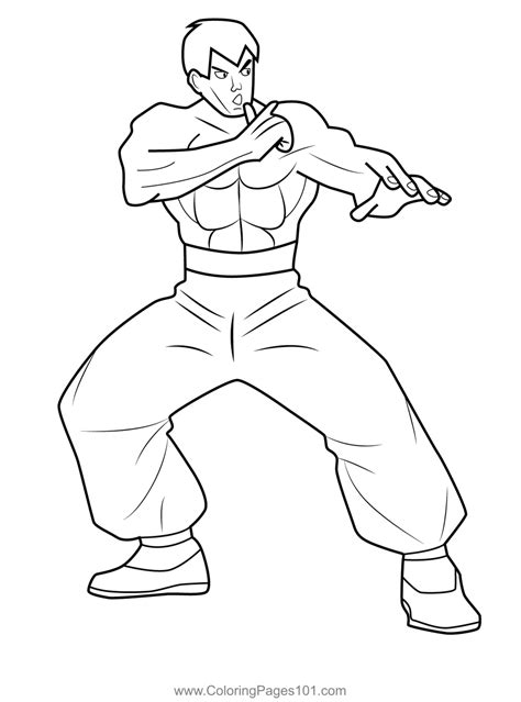 fei long street fighter coloring page  kids  street fighter