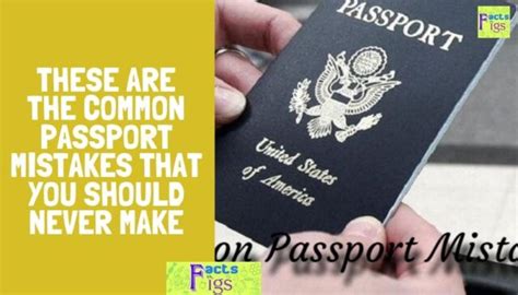 common passport mistakes