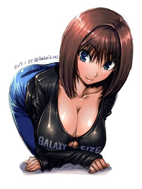 xbooru 1girl all fours amania orz ass big breasts blue