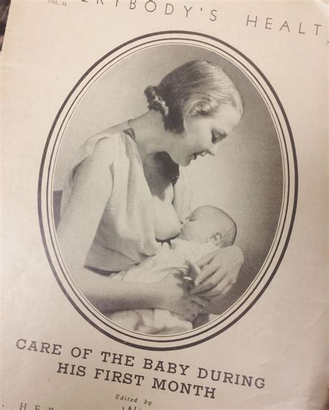 Booklet Published In 1928 Picturing A Breastfeeding Mother On The Cover