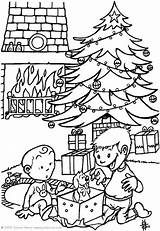 Christmas Coloring Pages Tree Kids Drawing Presents Puppy German Pickle Color Animated Library Clipart Becuo Sketches Drawings Collection Xmas Popular sketch template