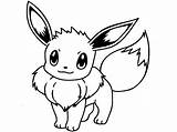Eevee Pokemon Coloring Pages sketch template