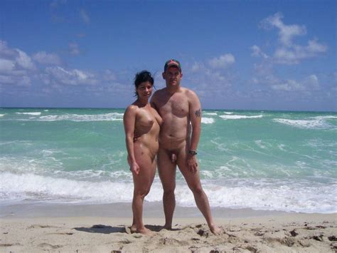 nude couple on a beach showing guy s tiny small hairy cock and girl with nice saggy tits and
